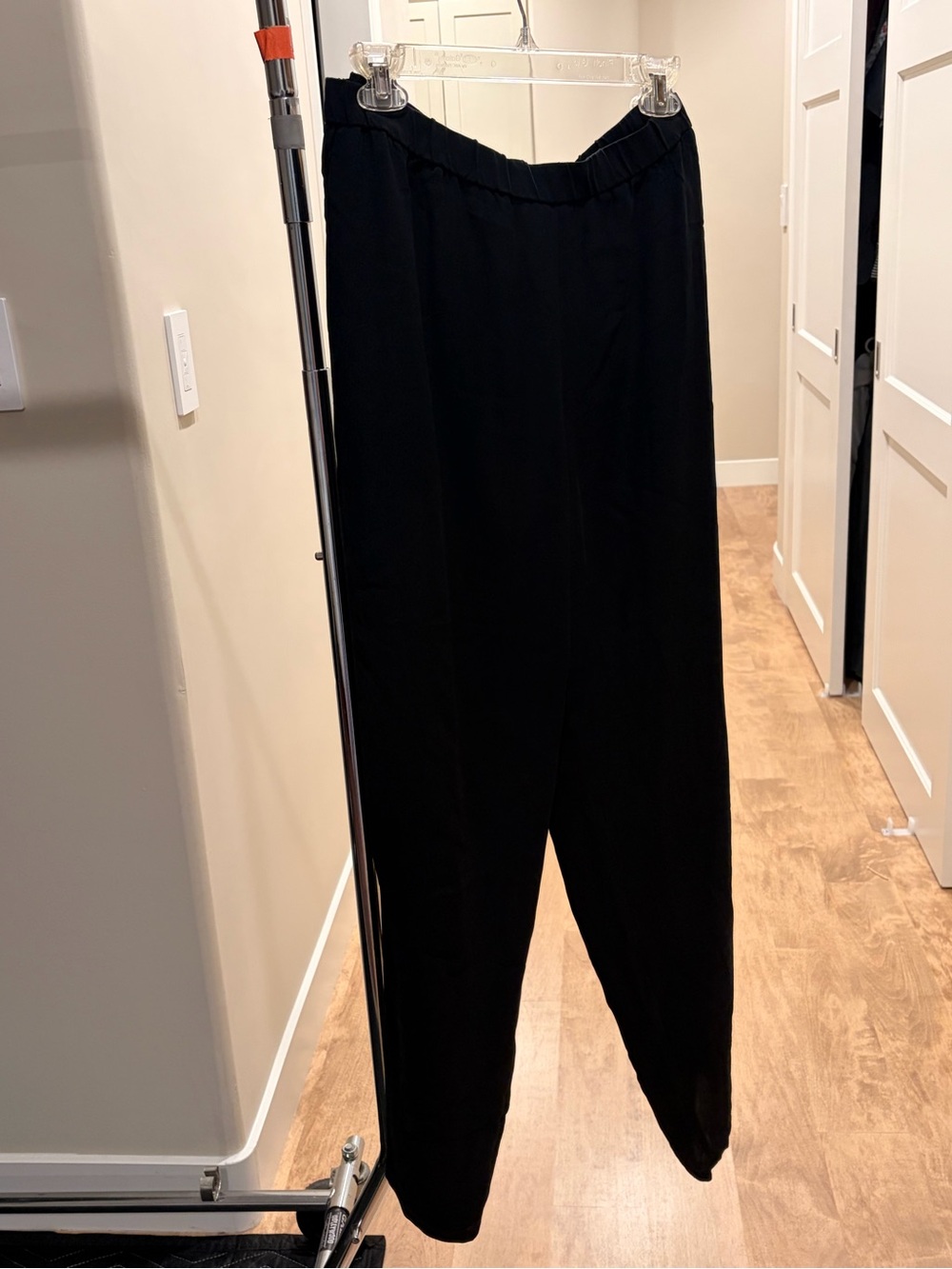 Eileen Fisher Black Relaxed Elastic-Waist Joggers
